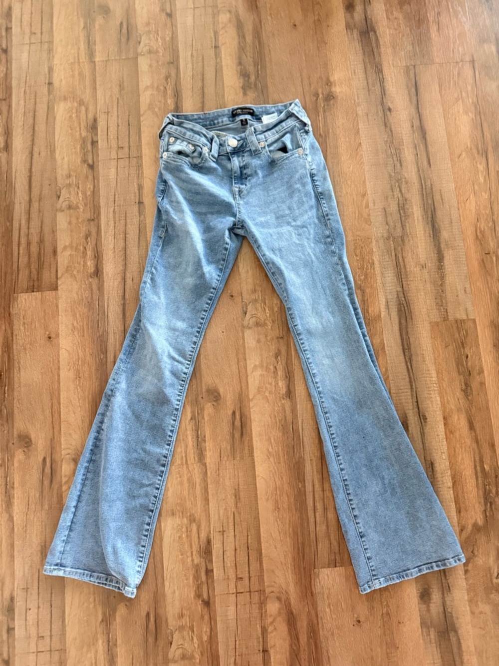 True Religion Light Blue Flare Jeans - Wide Leg